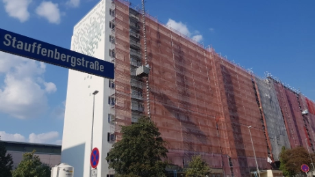 Sanierungsarbeiten in der Stauffenbergstraße gehen voran 