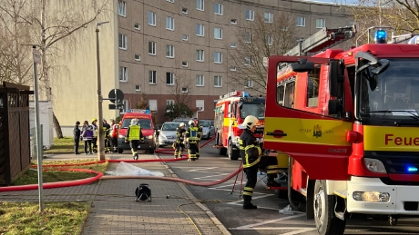 Brand im Musäusring in Jena Lobeda